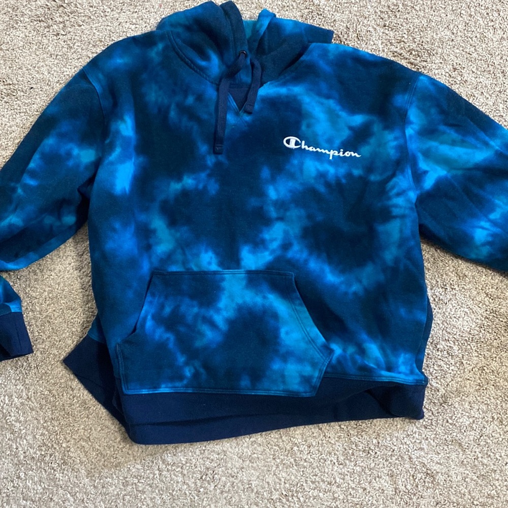 Tied dyed champion hoodie